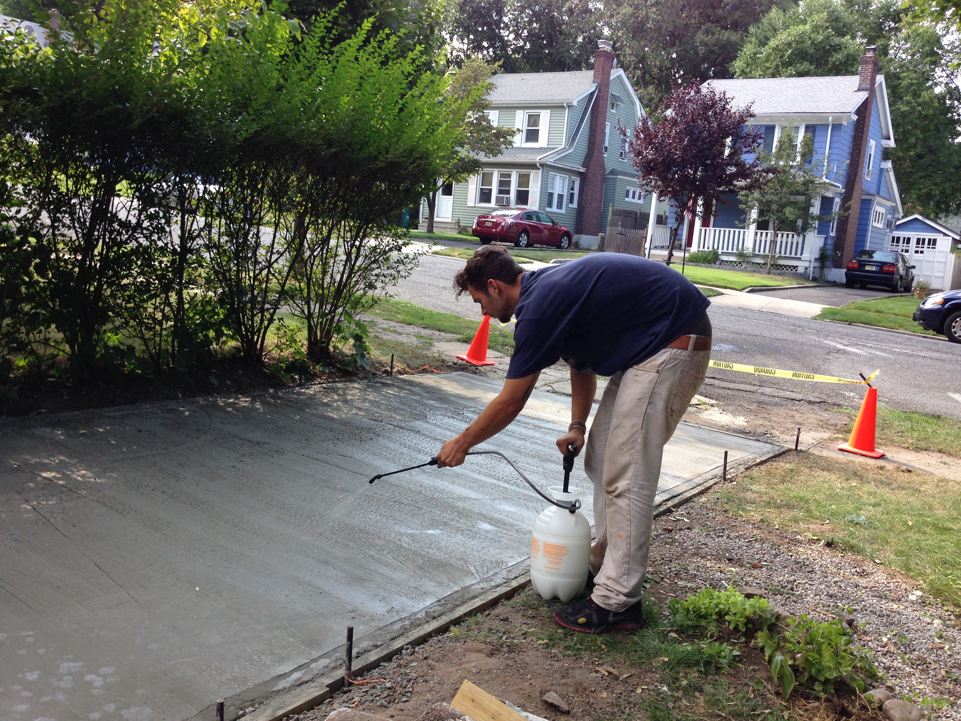 New Concrete driveway